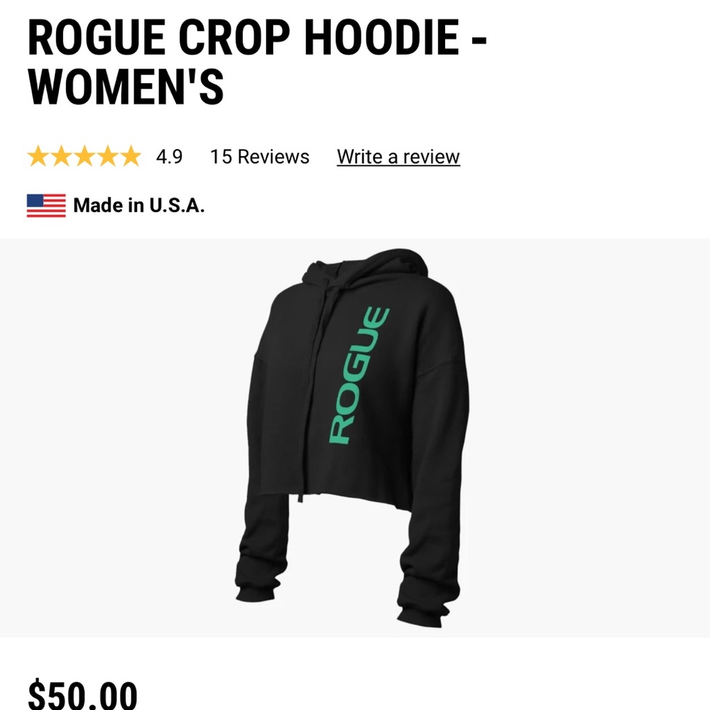 ROGUE CROP HOODIE - WOMEN'S